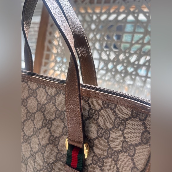 Gucci GG Supreme Ophidia Sherry Line crossbody tote Boston bag - Picture 6 of 16